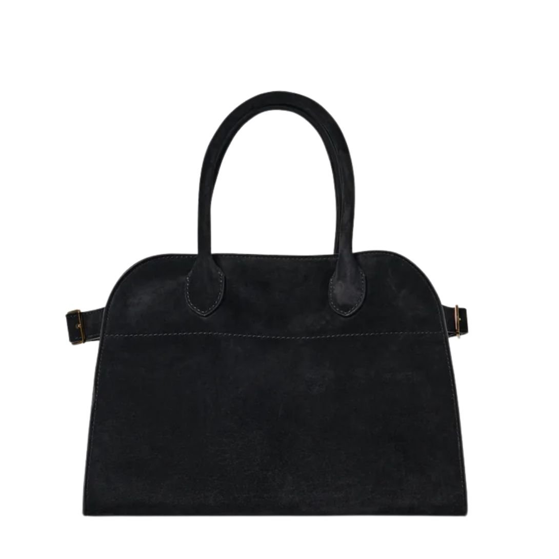 THE ROW SOFT MARGAUX 10 BAG IN SUEDE