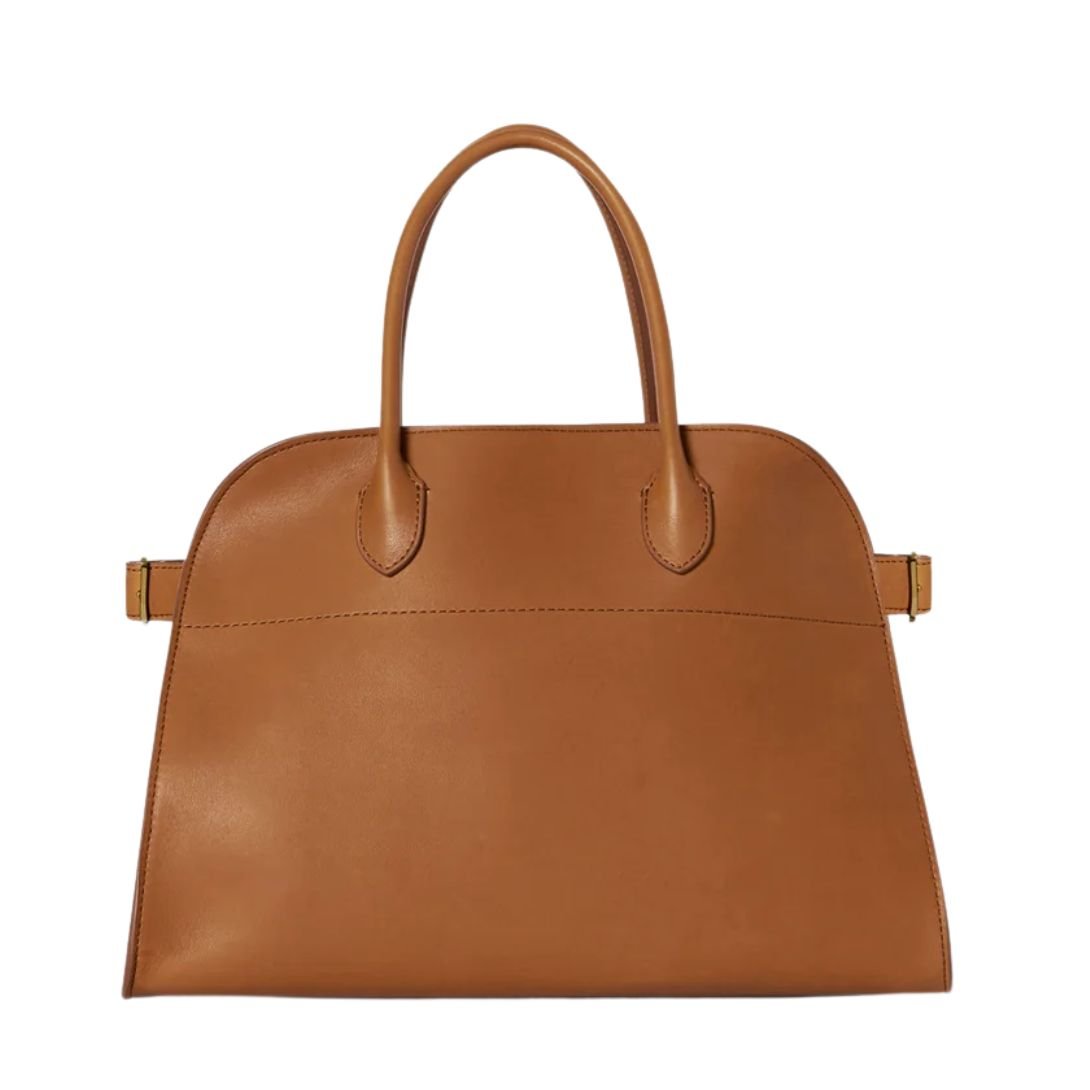 THE ROW SOFT MARGAUX 12 CUIR LEATHER BAG