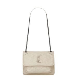 SAINT LAURENT WOMEN’S NIKI BABY SHOULDER BAG BLANC VINATGE