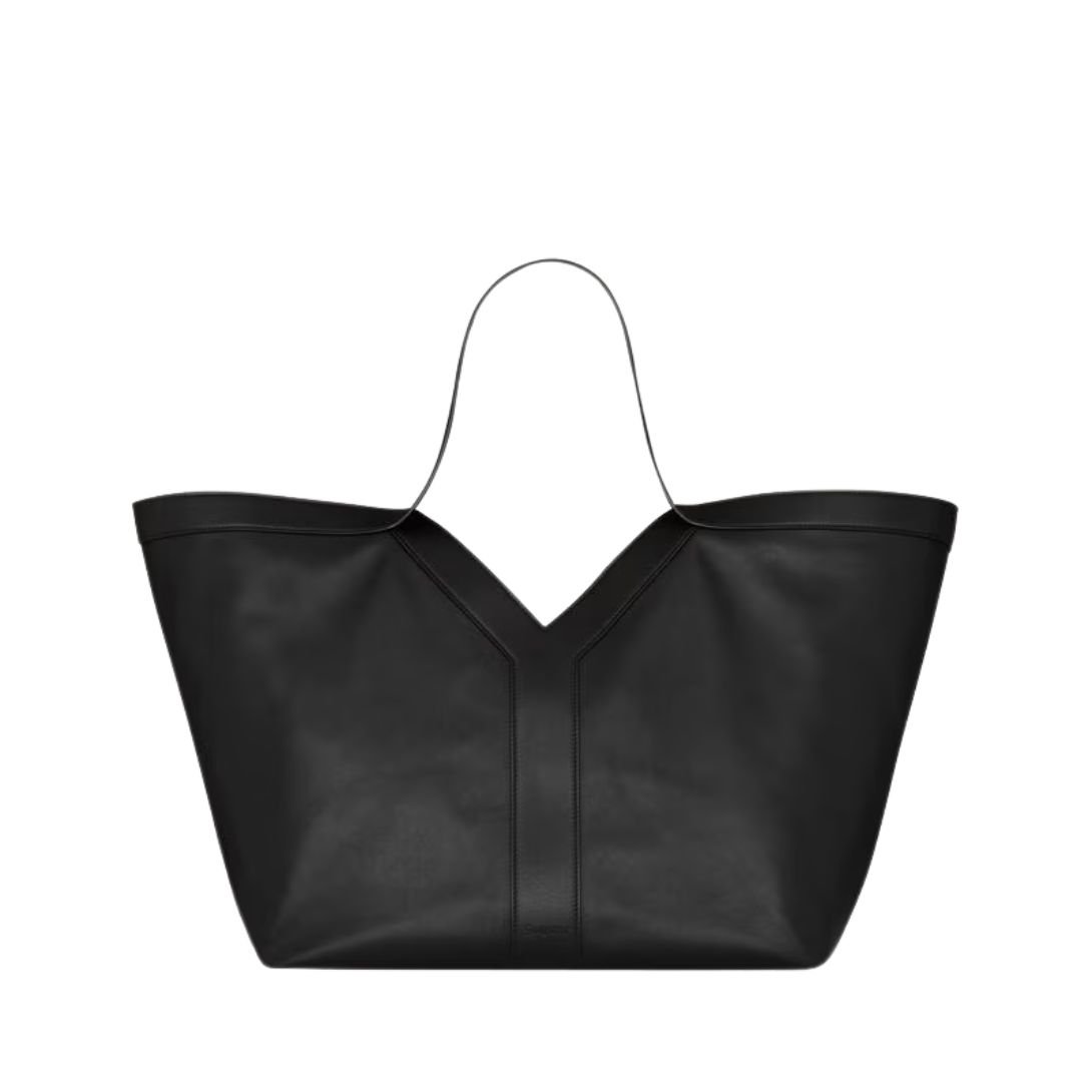 SAINT LAURENT WOMEN'S Y TOTE IN LEATHER BLACK