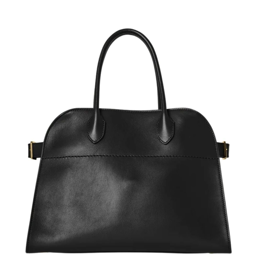 THE ROW SOFT MARGAUX 12 BAG BLACK