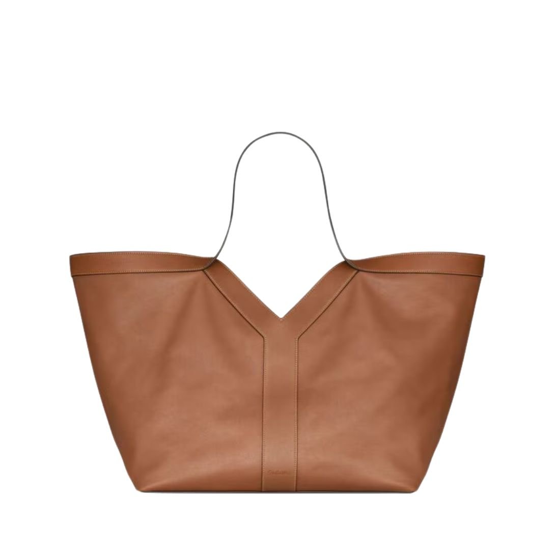 SAINT LAURENT WOMEN'S Y TOTE IN LEATHER BRICK