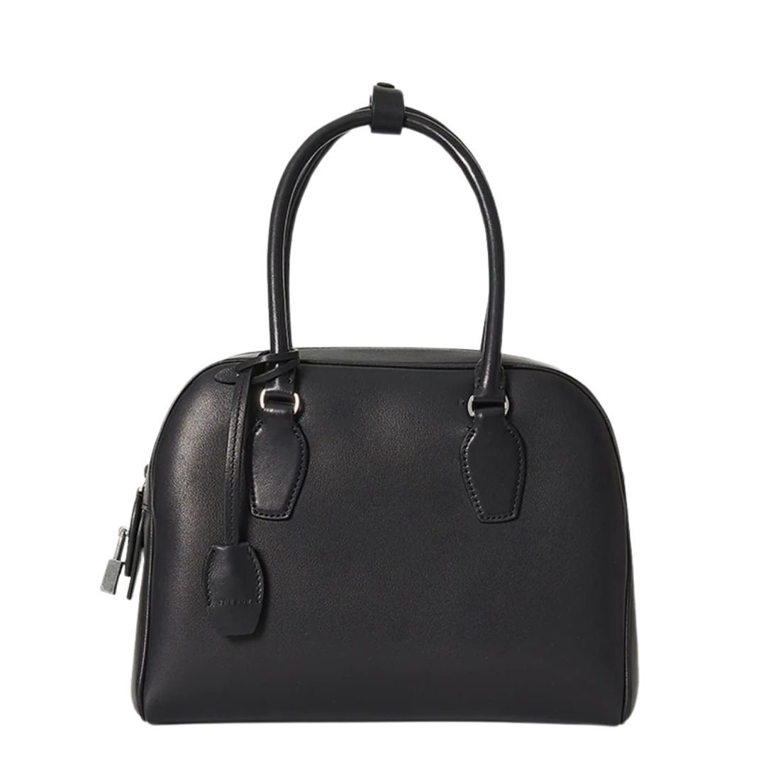 THE ROW INDIA 10.00 BAG IN LEATHER BLACK