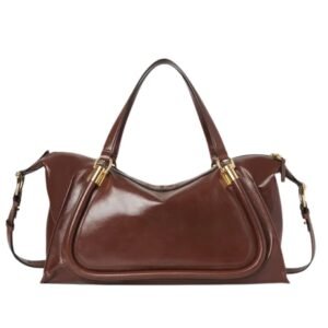 CHLOÉ WOMEN’S PARATY 24 BAG SOOTY BROWN
