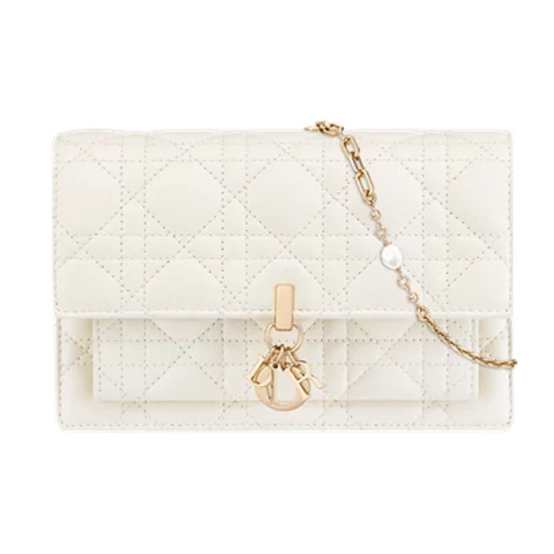 WOMEN MY DIOR DAILY POUCH WITH CHAIN LATTE