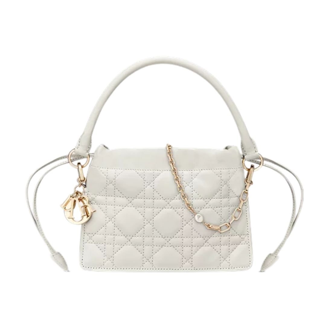 DIOR MILLY MINI BAG LATTE CANNAGE LAMBSKIN WOMEN