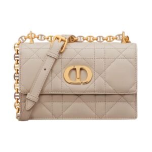 DIOR MISS CARO MINI BAG MACROCANNAGE LAMBSKIN WOMEN POWDER BEIGE
