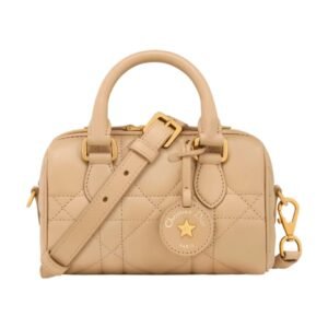 DIOR GROOVE 17 NANO BAG MACROCANNAGE CALFSKIN WOMEN BISCUIT