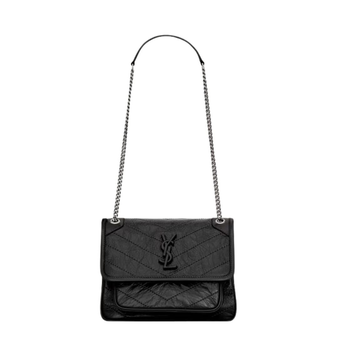 SAINT LAURENT NIKI BABY SHOULDER BAG WOMEN BLACK