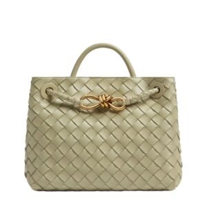 WOMAN BOTTEGA VENETA SMALL ANDIAMO SHOULDER BAG TRAVERTINE