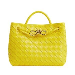 WOMAN BOTTEGA VENETA SMALL ANDIAMO SHOULDER BAG SULFUR