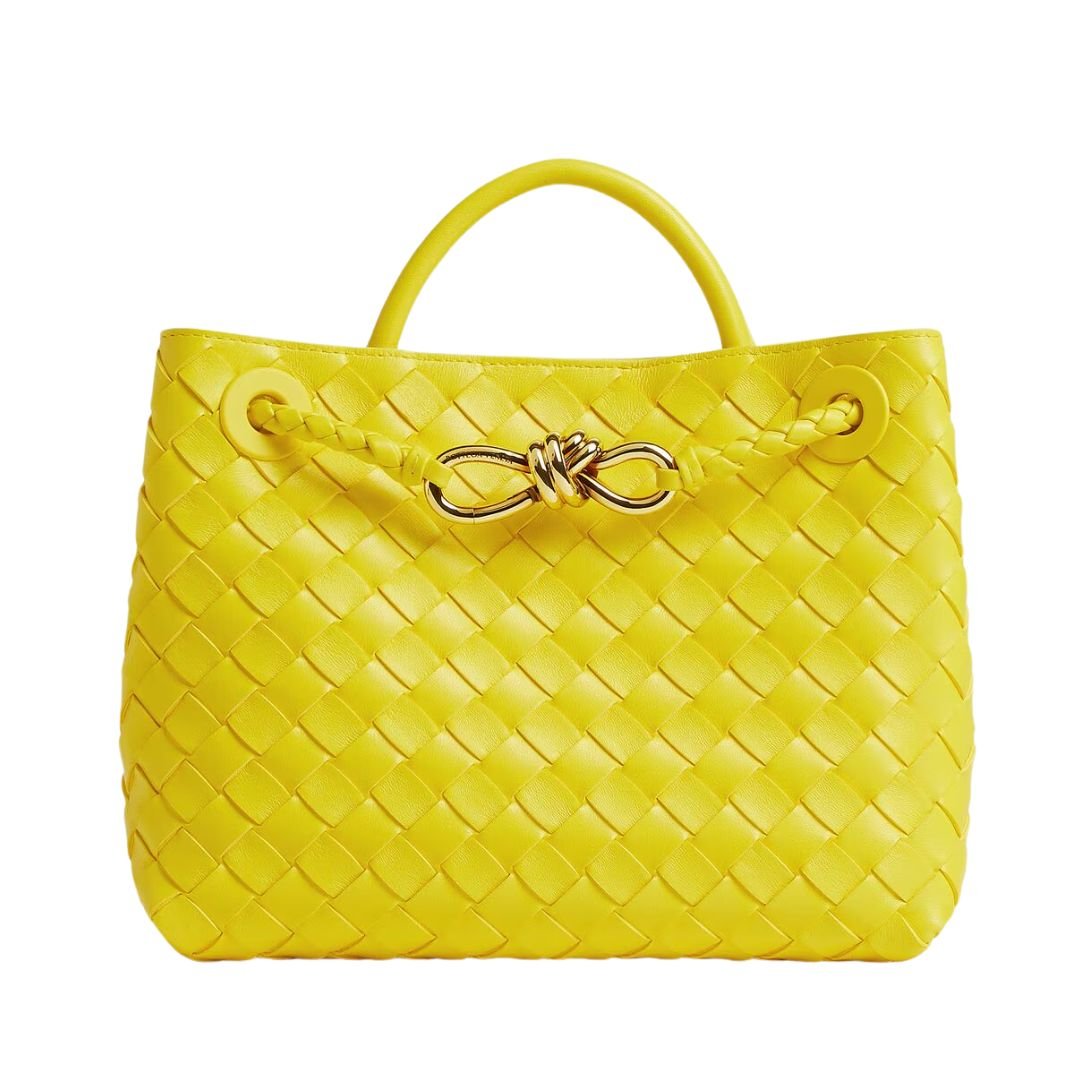 WOMAN BOTTEGA VENETA SMALL ANDIAMO SHOULDER BAG SULFUR