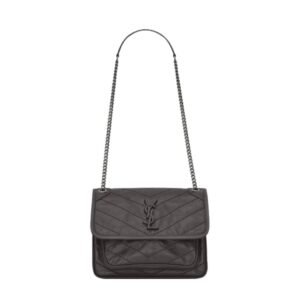 SAINT LAURENT NIKI BABY SHOULDER BAG WOMEN STORM