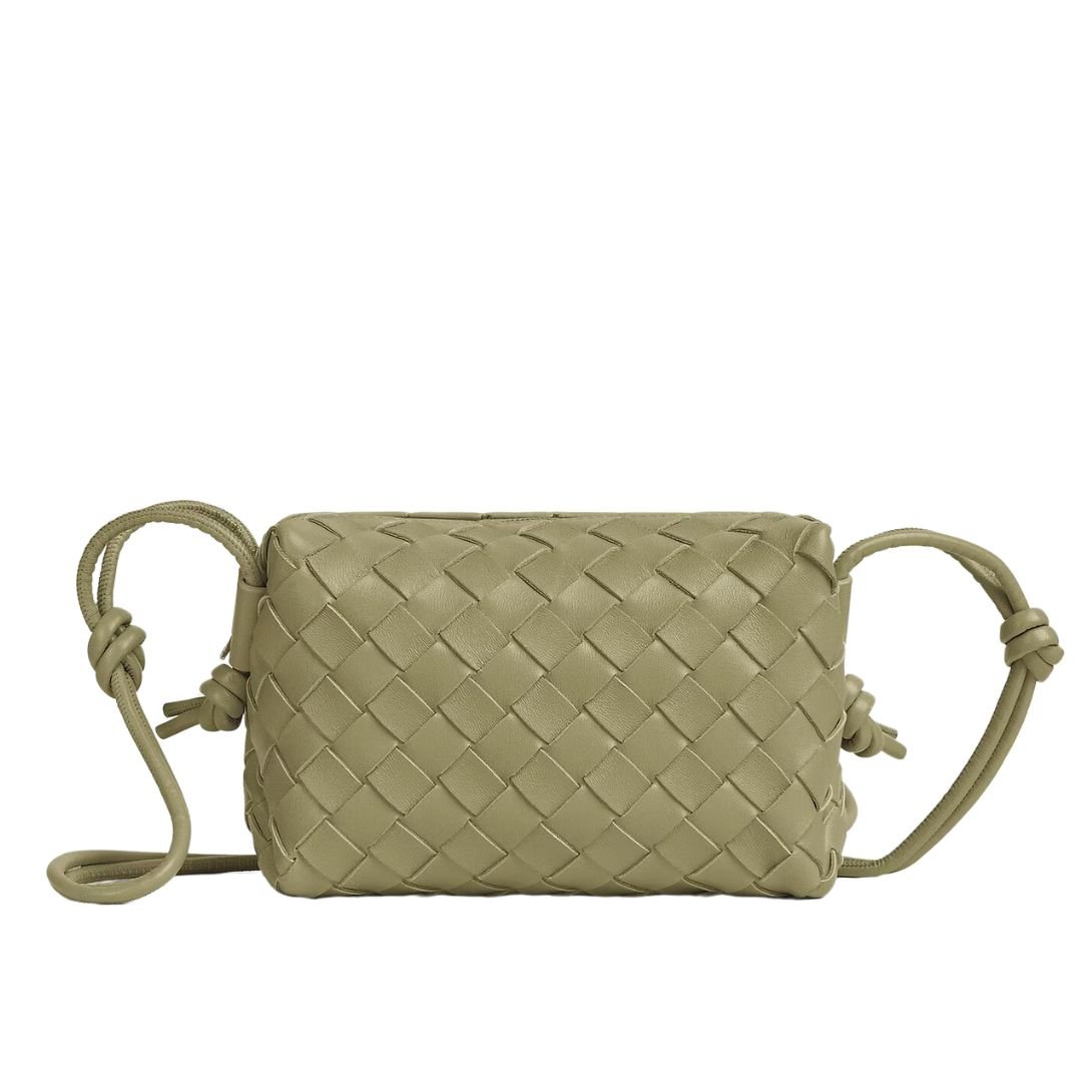 BOTTEGA VENETA WOMEN'S MINI LOOP CAMERA BAG TRAVERTINE