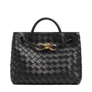 WOMAN BOTTEGA VENETA SMALL ANDIAMO SHOULDER BAG BLACK