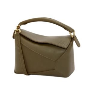 LOEWE WOMEN’S MINI PUZZLE BAG DARK KHAKI