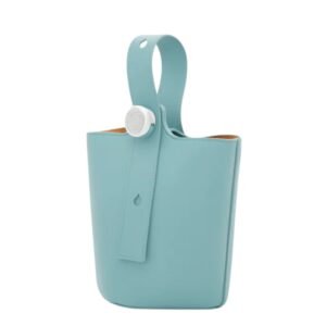 LOEWE PEBBLE MINI LEATHER TOTE WATER