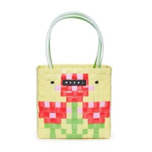 MARNI KIDS WOVEN-DESIGN TOTE BAG
