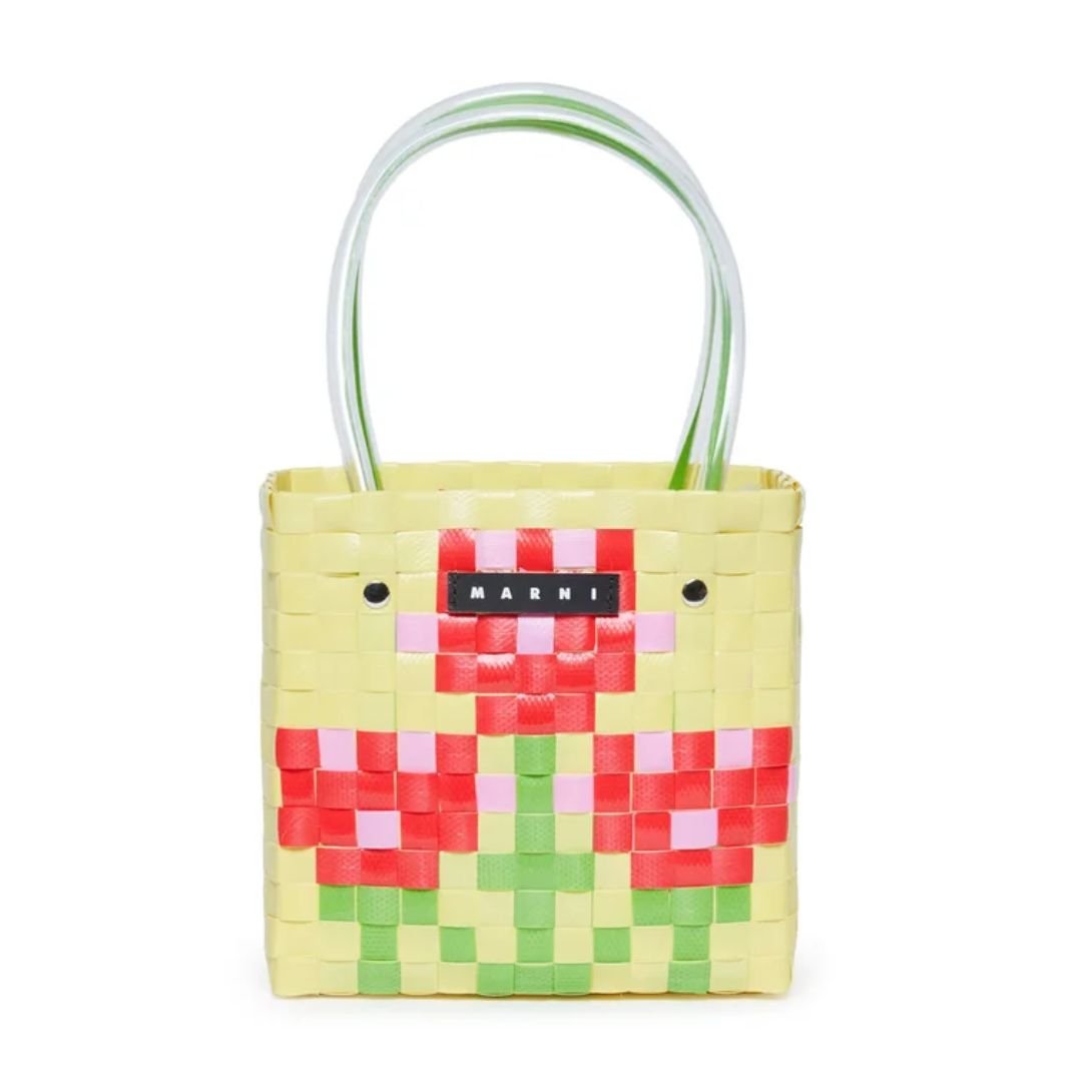 MARNI KIDS WOVEN-DESIGN TOTE BAG