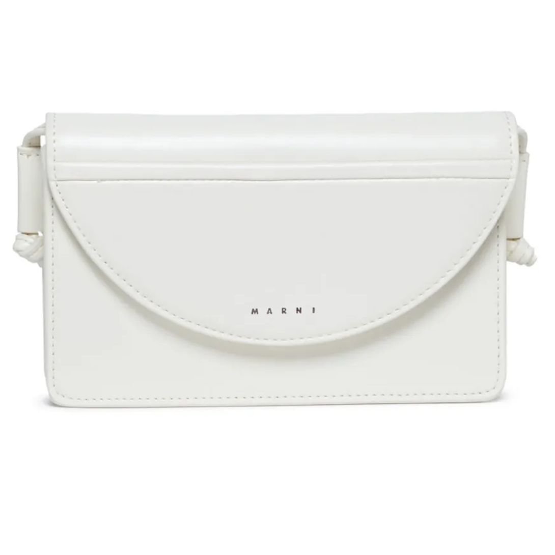 MARNI KIDS LOGO-PRINT SHOULDER BAG