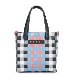 MARNI KIDS INTERWOVEN-DESIGN TOTE BAG