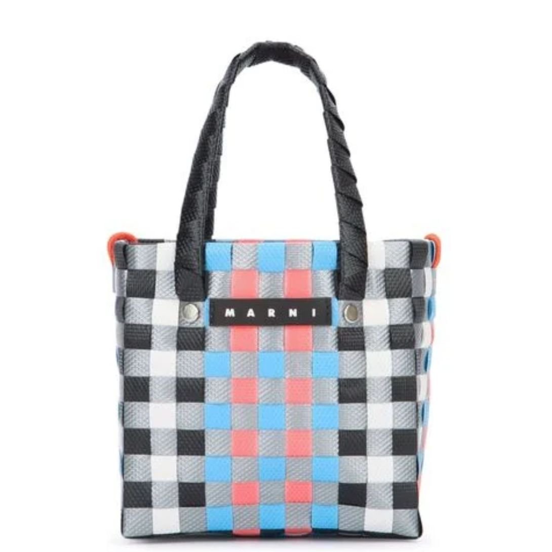 MARNI KIDS MICRO BASKET WOVEN BAG