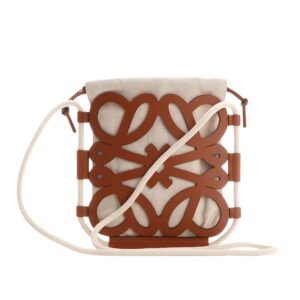 MEN’S LOEWE LUXURY ANAGRAM CUT-OUT CROSSBODY BAG