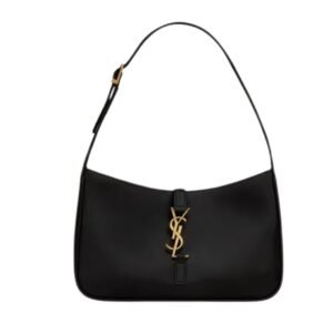SAINT LAURENT LE 5 À 7 SHOULDER BAG IN SMOOTH LEATHER BLACK