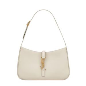 SAINT LAURENT LE 5 À 7 SHOULDER BAG IN SMOOTH LEATHER BLANC VINTAGE