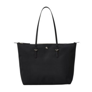 WOMENS RALPH LAUREN NYLON MEDIUM KEATON TOTE BLACK