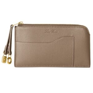 LORO PIANA EXTRA ZIP POUCH WARM MASTIC