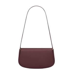 SAINT LAURENT VOLTAIRE LEATHER MINI SHOULDER BAG RASPBERRY PINK