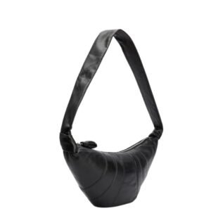 LEMAIRE MEDIUM CROISSANT BAG BLACK