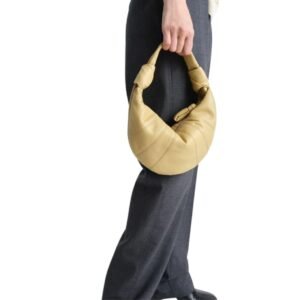LEMAIRE MINI FORTUNE CROISSANT BAG WOMEN GINGER
