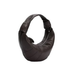 LEMAIRE MINI FORTUNE CROISSANT BAG WOMEN DARK CHOCOLATE