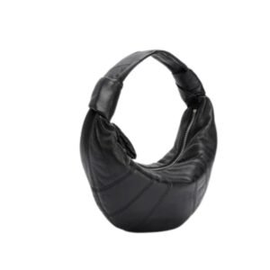 LEMAIRE MINI FORTUNE CROISSANT BAG WOMEN BLACK