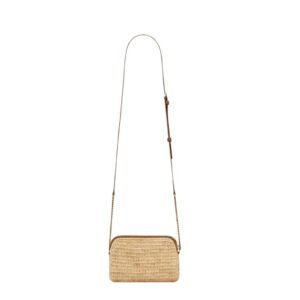 WOMEN SAINT LAURENT GABY ZIPPED POUCH IN RAFFIA