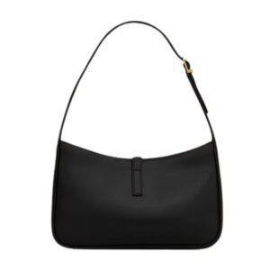 SAINT LAURENT WOMEN’S MINI LE 5 À 7 IN SMOOTH LEATHER BLACK