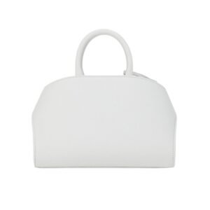 FERRAGAMO WOMEN HUG SMALL LEATHER HANDBAG OPTIC WHITE