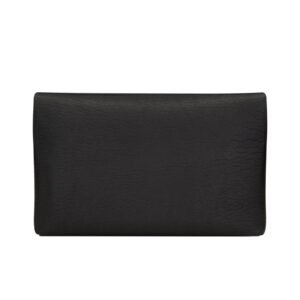 SAINT LAURENT WOMEN’S CASSANDRE LARGE ENVELOPE POUCH IN LAMBSKIN BLACK