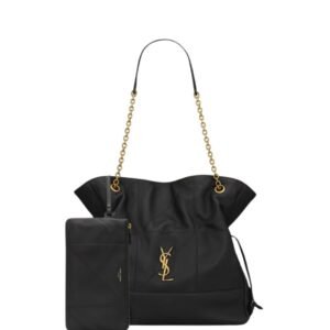 SAINT LAURENT JAMIE SHOPPING BAG IN LAMBSKIN BLACK