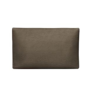 SAINT LAURENT WOMEN’S CASSANDRE LARGE ENVELOPE POUCH IN LAMBSKIN LIGHT MUSK