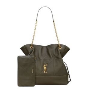 SAINT LAURENT JAMIE SHOPPING BAG IN LAMBSKIN LIGHT MUSK