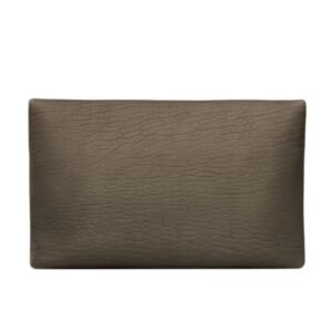 SAINT LAURENT CASSANDRE LARGE ENVELOPE POUCH IN LAMBSKIN LIGHT MUSK
