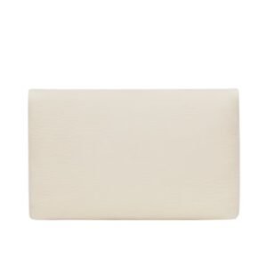 SAINT LAURENT CASSANDRE LARGE ENVELOPE POUCH IN LAMBSKIN BLANC VINTAGE