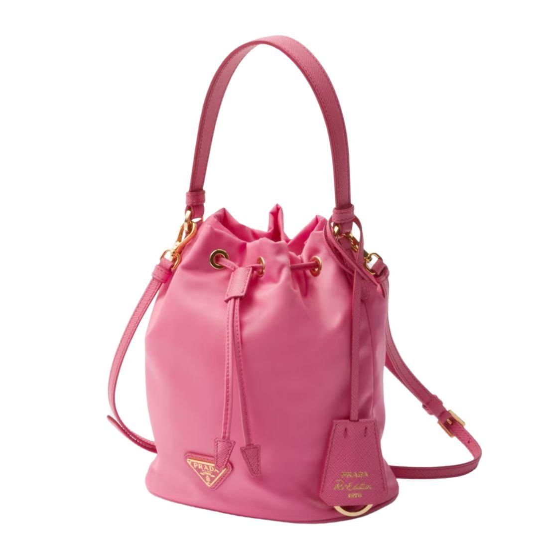 PRADA WOMEN'S MINI RE-EDITION 1978 BAG BEGONIA PINK