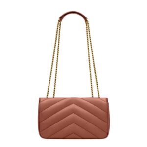 WOMEN SAINT LAURENT LOULOU SMALL IN MATELASSÉ LAMBSKIN HORTENSIA