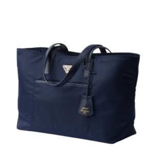 PRADA MEDIUM RE-EDITION 1978 TOTE BAG WOMEN BALTIC BLUE