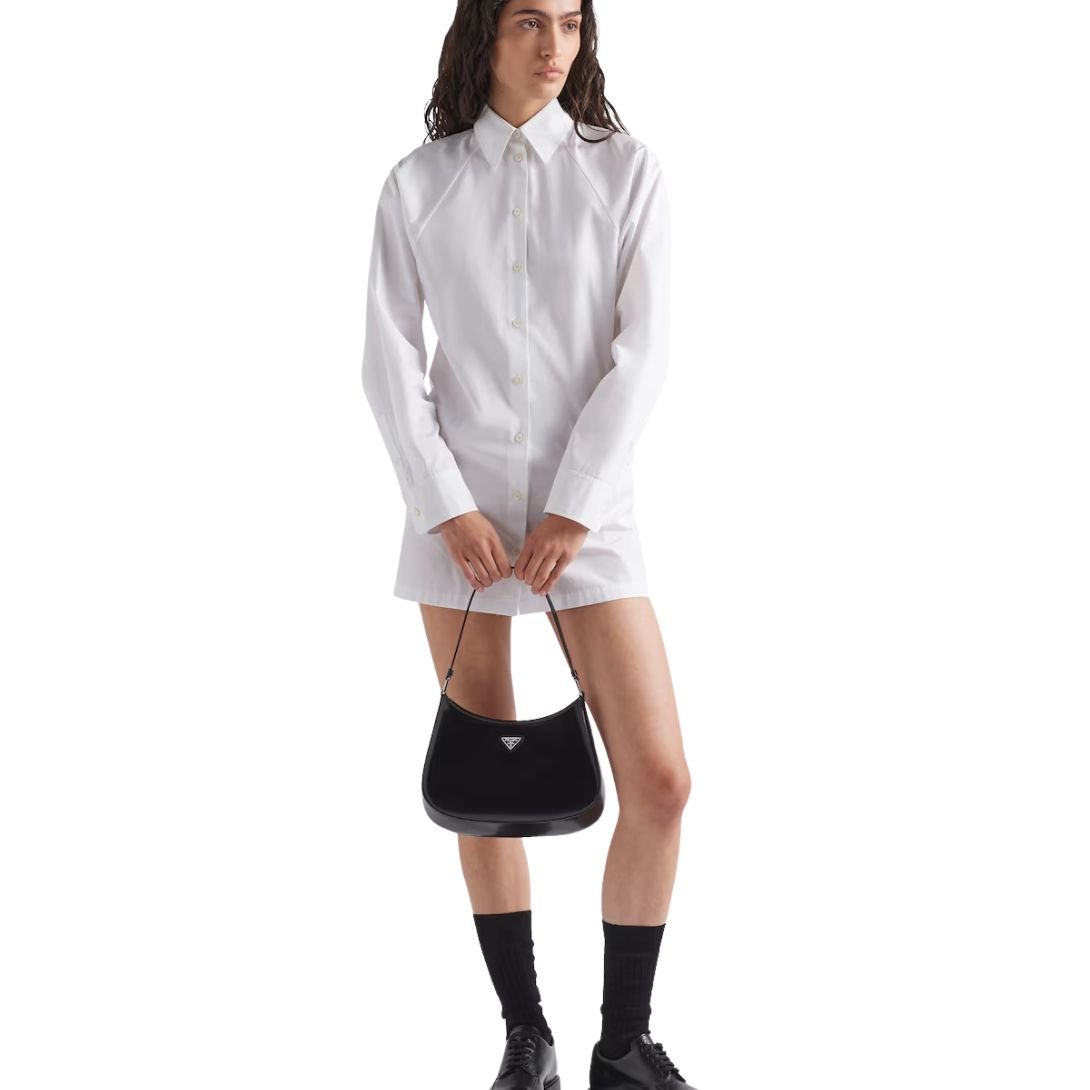 PRADA CLEO SHOULDER BAG WOMEN BLACK