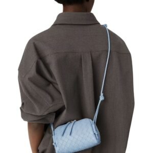 BOTTEGA VENETA WOMENS CONCERT POUCH IN LUNAR